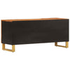 TV Cabinet Brown and Black 105x33.5x46 Solid Wood K3L3