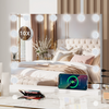 LED Lighted Makeup Mirror Hollywood Vanity Mirror with 15 Diamond Dimmable Bulbs