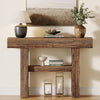 105cm Farmhouse Console Table, 2-Tier Narrow Entryway Sofa Table Behind Couch