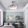 Invisible Ceiling Fan Light w/Remote Control Chandelier Light Retractable Blades