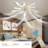 LED Ceiling Fan Light Dimmable Living Room Chandelier Lamp With Remote Control