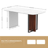 Rectangular Marble Dining Table Luxury Family Dinner Table Kitchen Living Room
