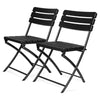 2Pcs Collapsible Outdoor Folding Garden Chair Camping Patio Dining Lounge Seat