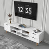 High Gloss TV Stand Cabinet Entertainment Center with 1 Door & 4 Shelve 2 Utgwhe