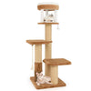 Cat Tree for Indoor Cats Cat Furniture with Removable Cat Bed-Caramel