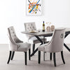 Velvet Pull Door Knocker Studded Dining Kitchen Accent Chairs Luxury Windsor