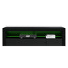 Black TV Unit Stand Cabinet Sideboard High Gloss Front & Matt Body RGB LED Light