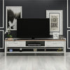 Large White & Oak TV Cabinet Modern Look