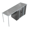 6.4x4ft Outdoor Garden Storage Shed Tool Box for Backyard Patio Extended Awning