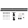 Sliding Door with Hardware Set 80x210 Solid Wood Pine I0R7