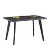Brown Dining Table Kitchen Dining Room Garden Table Metal Straight Legs Morden