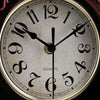Pendulum Wall Clock Retro Quartz Decorative Battery Operated Wall Clock for Liv