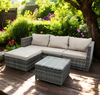 Rattan Garden Furniture Set Seater Wicker Patio Lounge Sofa Chair Table Cushion