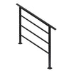 Outdoor Porch Deck Hand Rail Iron Handrail Stair Railing Fit 1-4 Steps Handrail