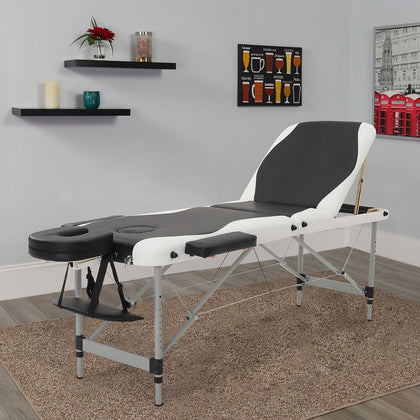 Massage Couch Bed Beauty Salon Therapy Table Adjustable Height Recliner Body SPA