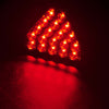 Universal F1 Style Triangle 19 LED Rear Stop Tail 3rd Brake Strobe Light UK