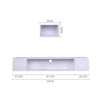 Floating TV Unit Cabinet Wall Mounted TV Stand Wall Shelving Entertainment Unit