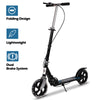 100/200mm WheelsFolding Kick Push Scooter Teens Adult Ride on Adjustable Height