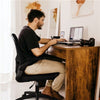 Home Office Chair Computer Mesh Desk Chair with Adjustable Arms and Height Black