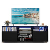TV Stand Media Console Table Modern Entertainment Center for 65 inch TV Black