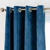 Thick Heavy Velvet Curtains Eyelet Ring Top Fully Lined PAIR of Ready Made Panel