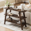 105cm Entryway Console Table, 3-Tier Wooden Narrow Sofa Table for Living Room