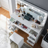 White Large Dressing Table LED Bulbs Mirror Drawers Stool Storage Makeup Desk