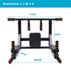 2in1 Multi Pull Chin Up Bar Wall Mounted Home Gym Exercise Dips Workout Station