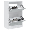 Vopese Shoe Cabinet White 60x34x96.5 Engineered Wood, Shoe Storage O5F8