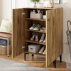 Shoe Cabinet, 2 Door Hallway Shoe Cupboard Wood Sideboard Storage Organiser Unit