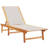 Loungers 2 pcs Grey Solid Wood Acacia and Z6Z7