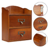 Vintage Wooden Small Cabinet Storage Box Desktop Organizer Unit Display Shelving
