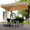4PCS Outdoor Cantilever Offset Umbrella Base Plate Weight Stand Base Stand Black