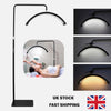 36W Half Moon LED Video Light Floor Fill Light Adjustable 3000K-6000K Brightness