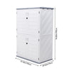 Plastic Garden Storage Shed Outdoor Storage House Tool Shed 130x75x190cm Large