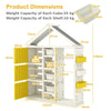 Kids Dress Up Rack Clothing Wardrobe Costume Storage Closet-Yellow