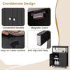 Freestanding Storage Organizer w/ Adjustable Shelf-Black
