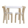 Kids Table and 2 Chairs Set Wooden Children Toddler Indoor Furniture Play Corner