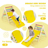 Wooden Climbing Ladder Indoor Kids Triangle Climber w/Ramp for Kindergarten Home