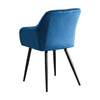 Set of 2 Armchairs Dining Chairs with Arms Velvet PU Faux Leather Chairs Kitchen