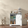 Sliding Barn Door Buffet Sideboard Storage Cabinet Home Bar Living Room Cabinet
