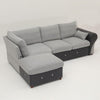 Panana Sofa Suite Set 3 2 or Corner Chaise in Dark Grey Or Light Grey