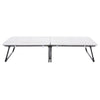 Portable Folding Bed Guest Compact Single Bedframe Guest Visitor Bed on Wheels