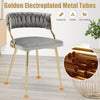 Modern Accent Dining Chairs Upholstered Velvet Dining Chair Set of 2 Grey