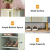 Shoe Cabinet with Doors, 6-Tier Wooden Shoe Storage Cabinet for Entryway, Closet