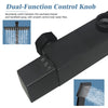 Bathroom Shower Mixer Thermostatic Dual Head Exposed Square Bar Black Shower Set
