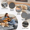 Giant Foldable Human Dog Bed Pet Dog Cuddling Bolster Pillow Mattress Sofa Bed