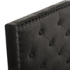 4ft6 Double Bed Frame Upholstered Platform Bed with Adjustable Headboard Velvet