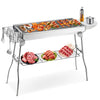 Folding BBQ Charcoal Barbecue Grill Stainless Steel Garden Picnic Camping Stove