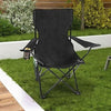 Set of 2 Lightweight Folding Camp Chair - Portable Chairs with Cup Holder, Side